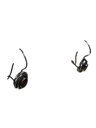 R SS Oval Stone Earrings
