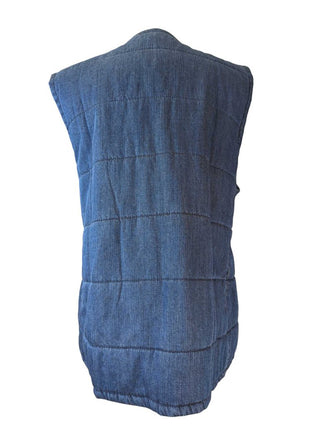 R Chambray Puffer Vest
