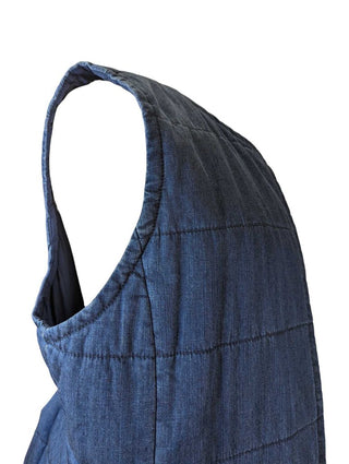 R Chambray Puffer Vest