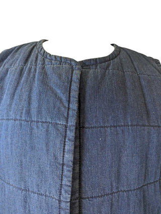 R Chambray Puffer Vest