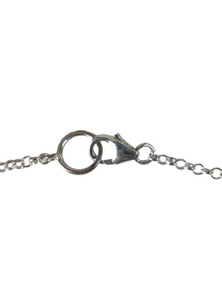 Sterling link bracelet w/ stones