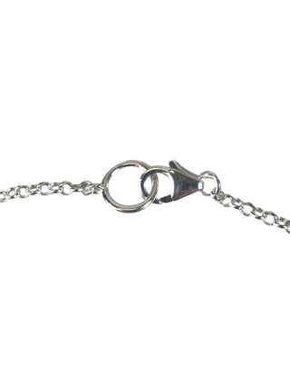 Sterling link bracelet w/ stones