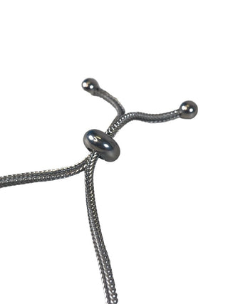Sterling elephant slider bracelet