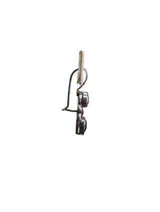R sterling amethyst earrings