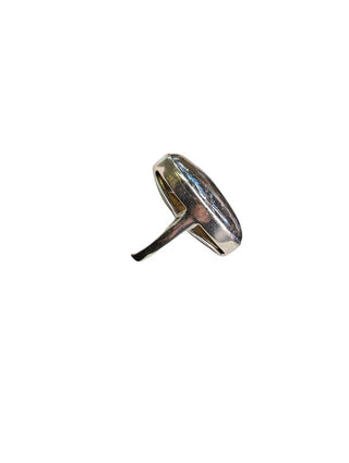 R sterling labradorite ring