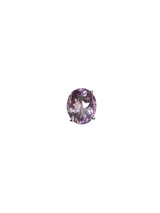 R sterling amethyst ring
