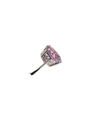 R sterling amethyst ring