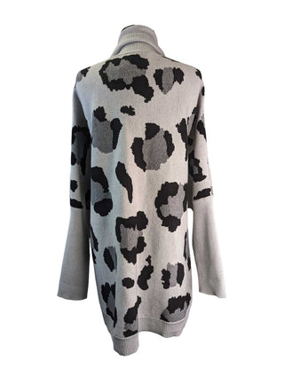 R Cheetah Print Open Front