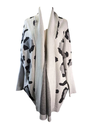 R Cheetah Print Open Front