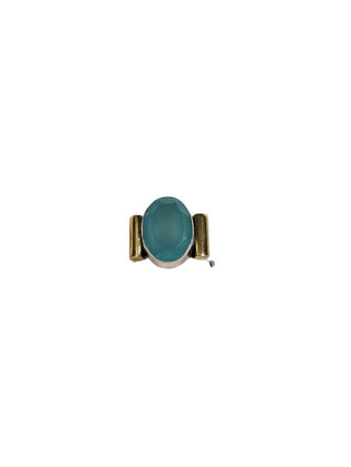 R Sterling 14k stone ring