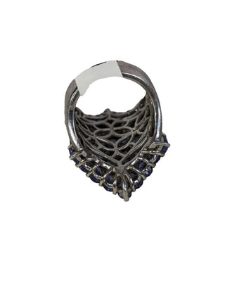 R sterling amethyst ring