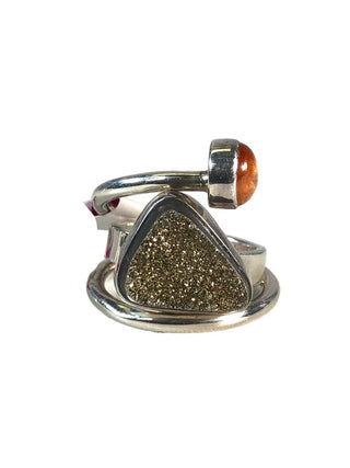 R SS Druzy Stone Ring