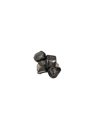R sterling stone ring