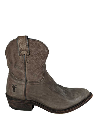 R Leather Western Bootie