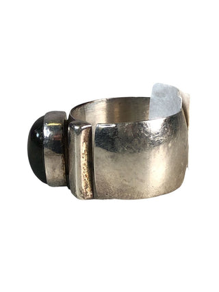 Sterling stone cigar band ring