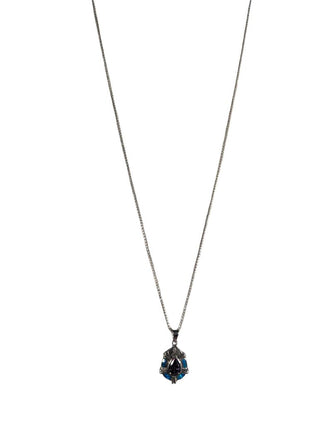 R sterling pendant necklace