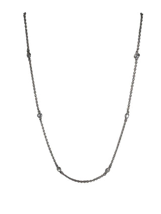 R sterling cz necklace