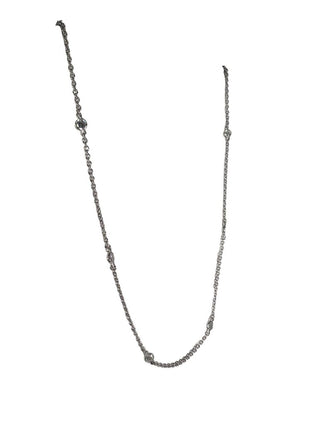 R sterling cz necklace