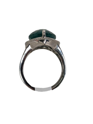 R stainless steel stone ring