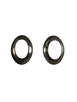 R sterling shell earrings