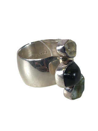 R SS Triple Stone Ring