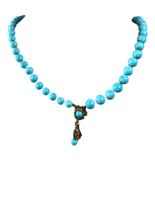 R Vintage Double Strand Beaded Necklace
