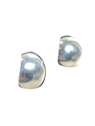 R SS Curved Triangular Earrings