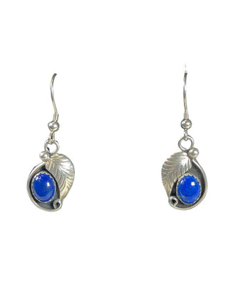R SS Stone Earrings w/ Leaf