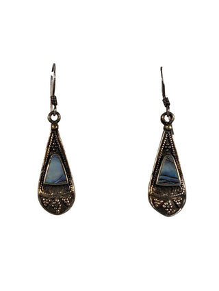 R SS Stone Dangle Earrings