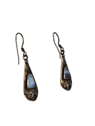 R SS Stone Dangle Earrings