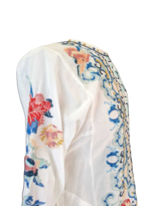 R Cotton Embroidered Blouse