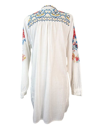 R Cotton Embroidered Blouse
