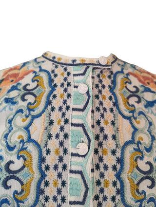 R Cotton Embroidered Blouse
