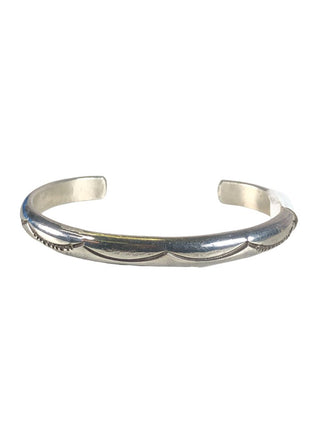 R Mexican Silver Stamped Cuff