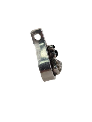 R SS Herkimer/Onyx Pendant
