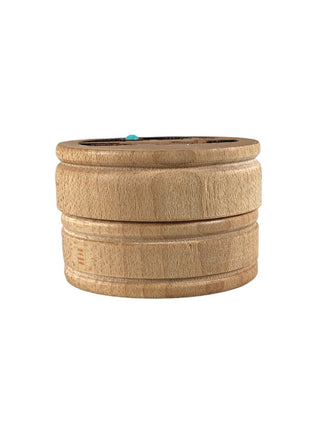 R Wooden Round Roadrunner Box w/ Stone