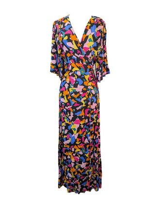 R Geometric shape Wrap Dress