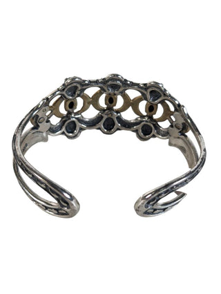 R SS American West Collab Sterling Brass Black Agate Cuff