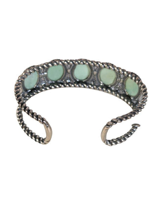 R SS Oval Gaspeite Rope Cuff