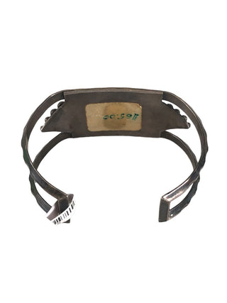 Sterling 3-stone cuff bracelet