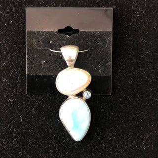R SS Two Stone Pendant