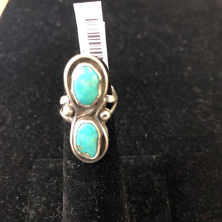 R SS Two Stone Ring