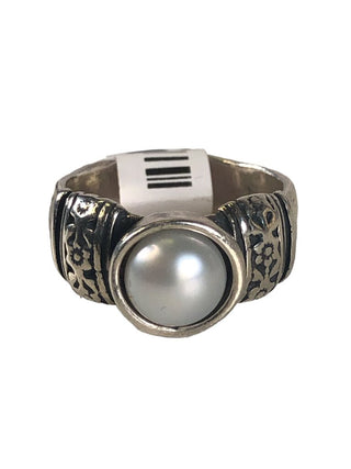 R SS Israeli Pearl Ring