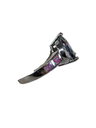R SS Crystal/Opal Ring