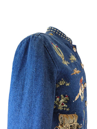 R Vintage Horse Embroidered Jacket