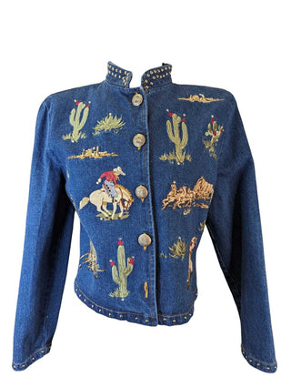 R Vintage Horse Embroidered Jacket