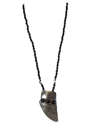 R SS Signed Onyx w/Large Pendant