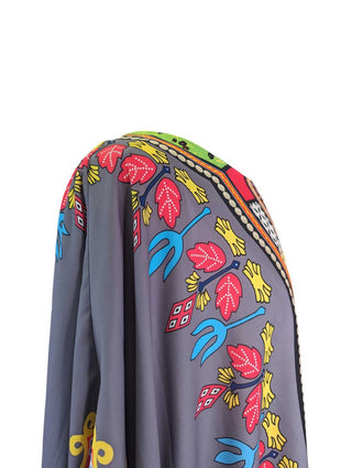 R Printed Poncho