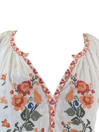 R Embroidered Blouse