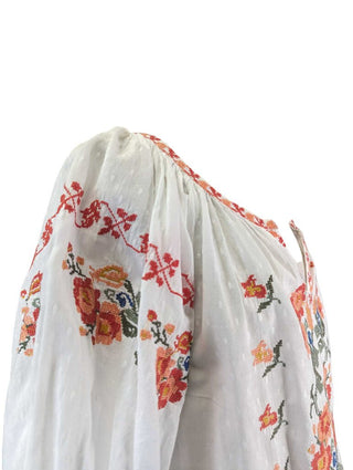 R Embroidered Blouse
